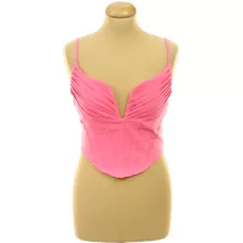 Pretty Little Thing rózsaszín corset top