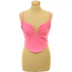 Pretty Little Thing rózsaszín corset top