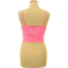 Pretty Little Thing rózsaszín corset top