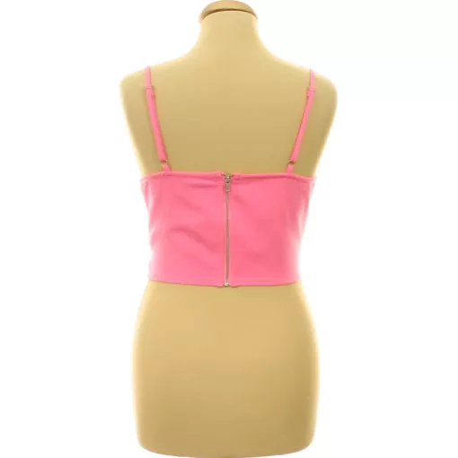 Pretty Little Thing rózsaszín corset top