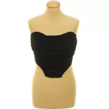 Pretty Little Thing fekete corset top