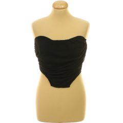 Pretty Little Thing fekete corset top