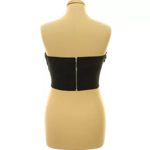 Pretty Little Thing fekete corset top
