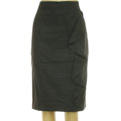 Laurél fodros szürke gyapjú szoknya