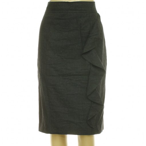 Laurél fodros szürke gyapjú szoknya