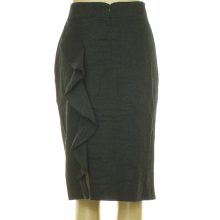 Laurél fodros szürke gyapjú szoknya