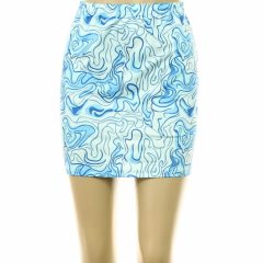 Shein mintás kék miniszoknya