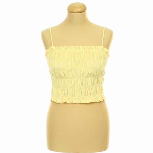 H&M sárga frottír top