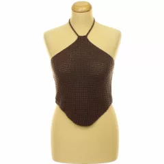 Boohoo barna kötött top