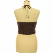 Boohoo barna kötött top