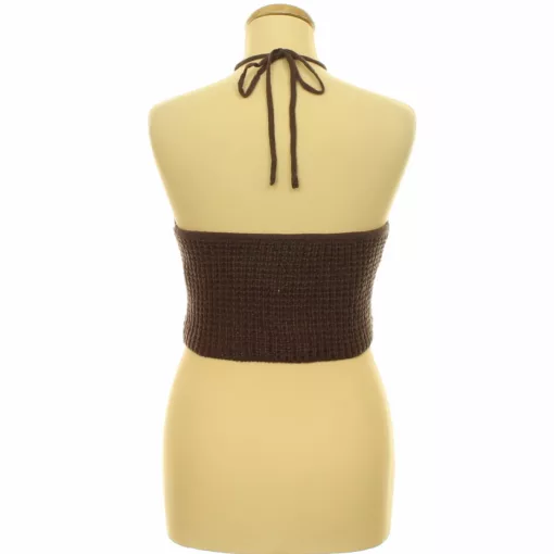 Boohoo barna kötött top