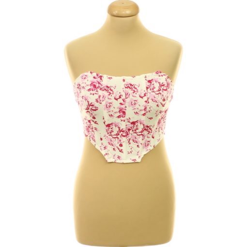 Shein virágmintás corset top