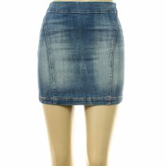 Koptatott sztreccs farmer miniszoknya