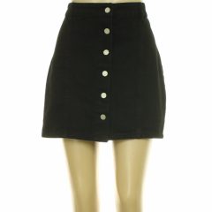 Boohoo gombos fekete farmer szoknya