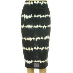 F&F mintás sötétkék kötött szoknya