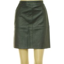 Flame fekete műbőr szoknya