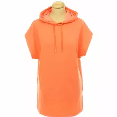 Papaya kapucnis rövid ujjú pulóver