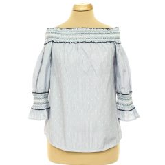 Primark mintás kék blúz