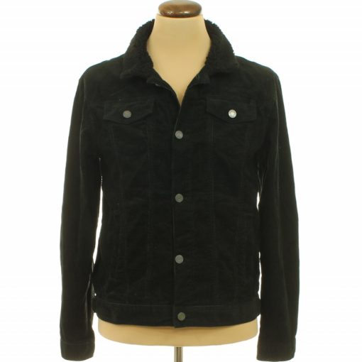 Brave Soul fekete korbársony dzseki