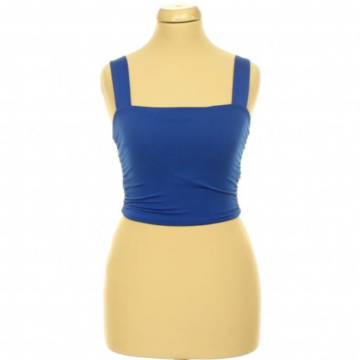 Shein ráncolt kék top