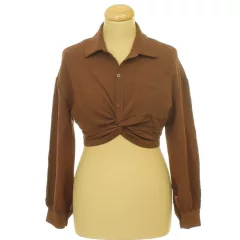Shein barna blúz