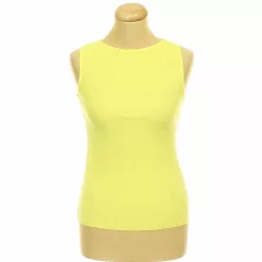H&M pliszírozott sárga felső