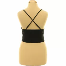Shein ráncolt fekete top