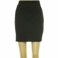 Papaya mintás fekete szoknya