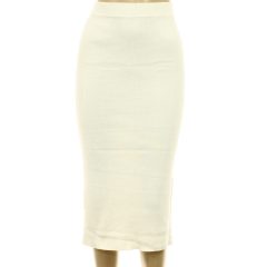 Primark krémszínű bordáskötött szoknya