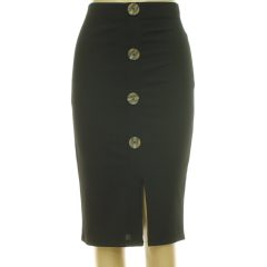 DeFacto díszgombos fekete szoknya