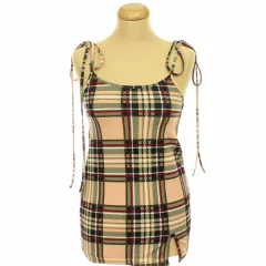 Shein kockás miniruha
