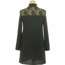 Shein csipkés fekete miniruha