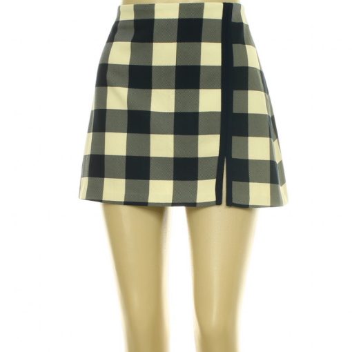 Zara kockás sötétkék szoknya