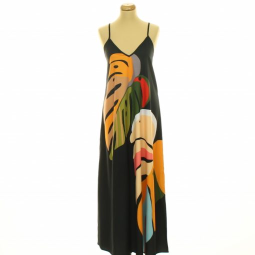 Shein mintás maxi ruha