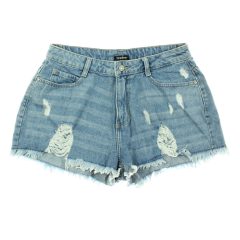 Boohoo szaggatott farmer short