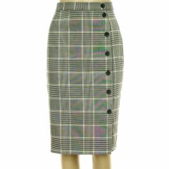 H&M díszgombos kockás szoknya