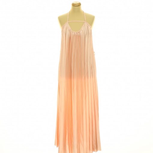 New Collection rózsaszín szatén ruha