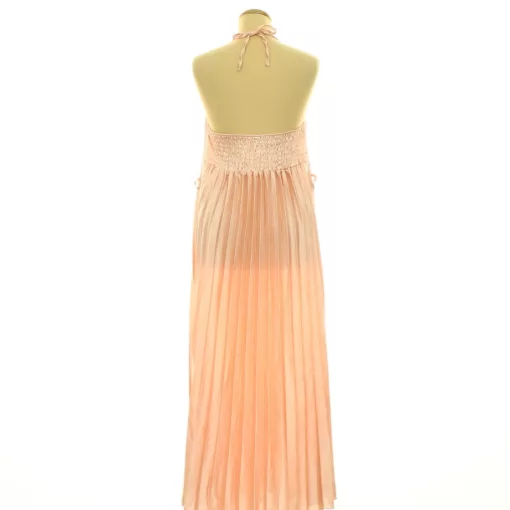 New Collection rózsaszín szatén ruha