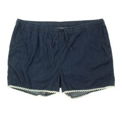 Janina csipkeszegélyes farmerhatású short