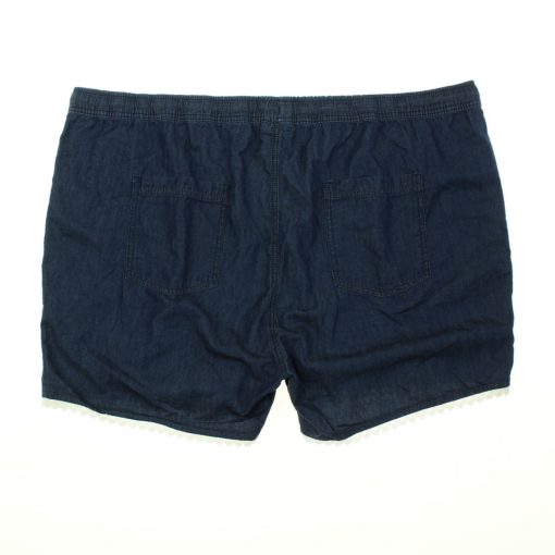 Janina csipkeszegélyes farmerhatású short