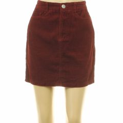 New Look bordó kordbársony szoknya