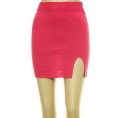 Pink kötött szoknya